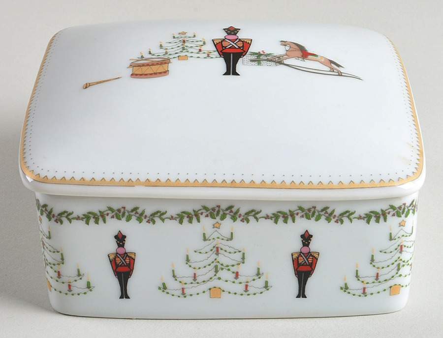 Grenadiers Square Box with Lid by Bernardaud-1