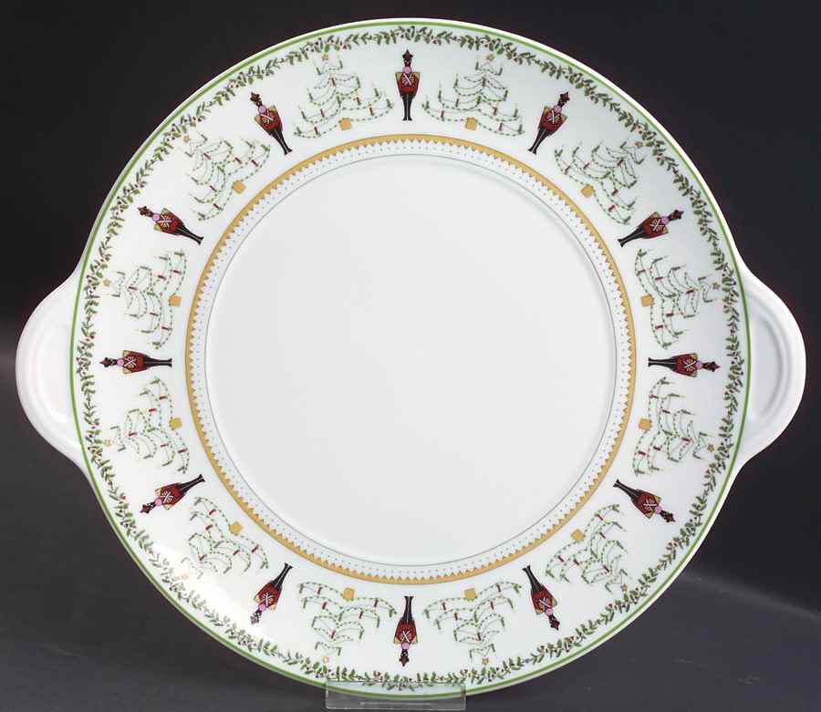 Grenadiers Handled Cake Plate by Bernardaud-1