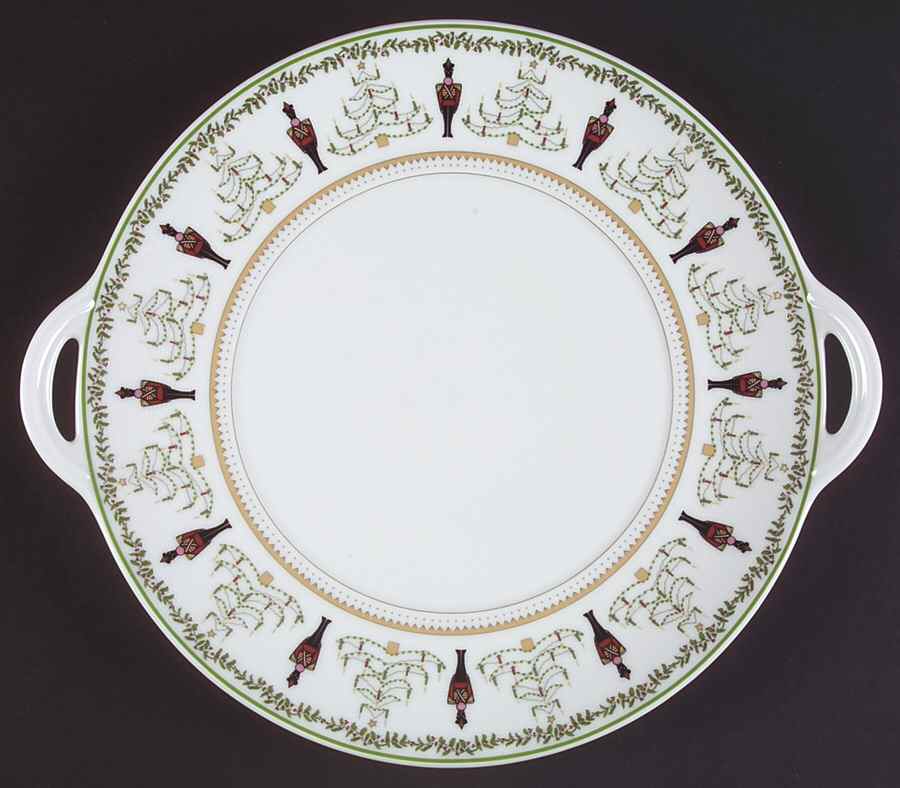 Grenadiers Handled Cake Plate by Bernardaud-1