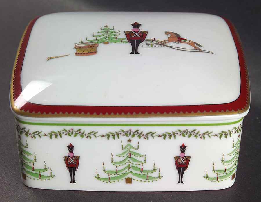 Grenadiers Square Box with Lid by Bernardaud-1