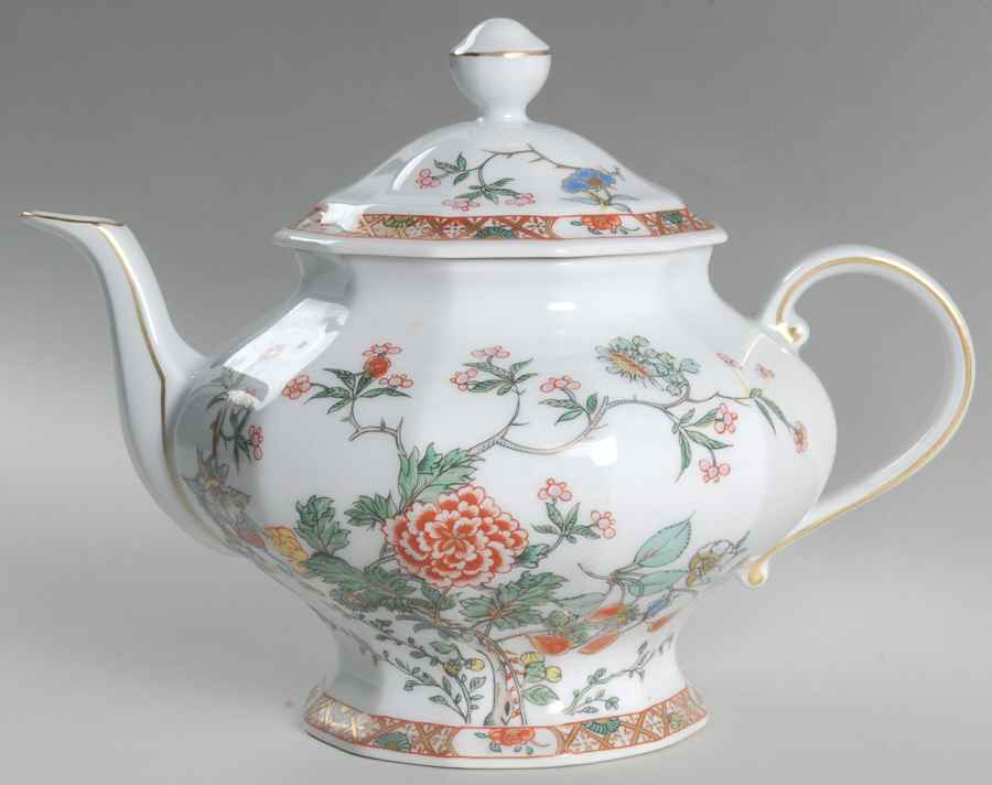 Hong Kong Teapot & Lid by Bernardaud-1