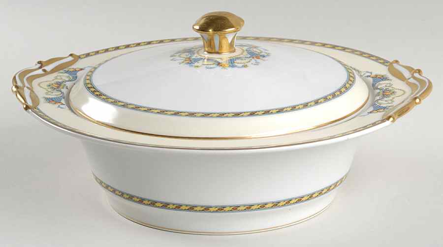 Horn of Plenty Round Covered Vegetable by Bernardaud-1