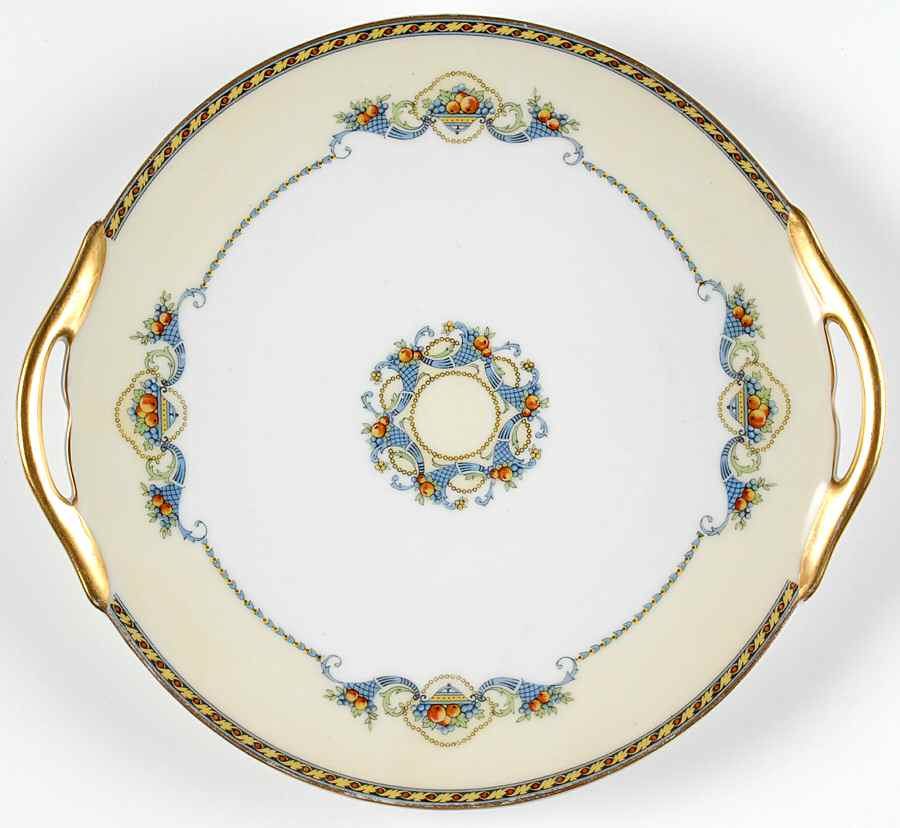 Horn of Plenty Handled Cake Plate by Bernardaud-1