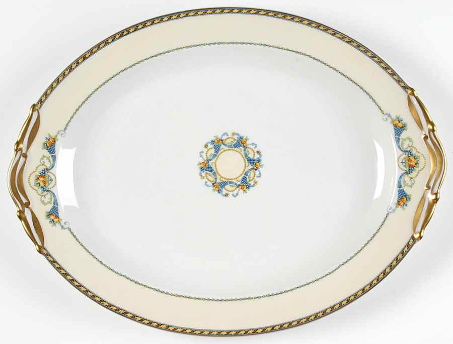 Horn of Plenty 15" Oval Serving Platter by Bernardaud-1