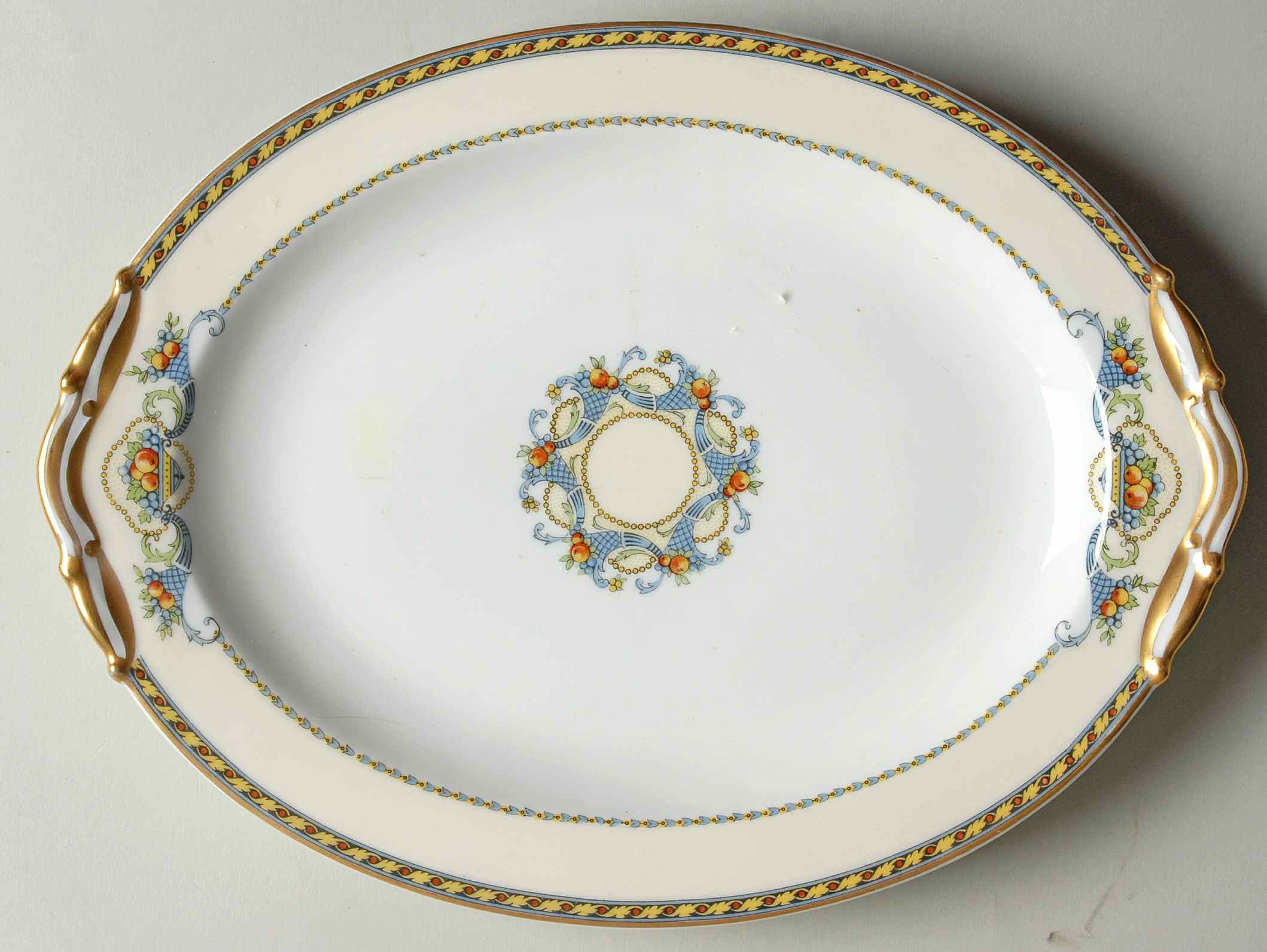 Horn of Plenty 11" Oval Serving Platter by Bernardaud-1