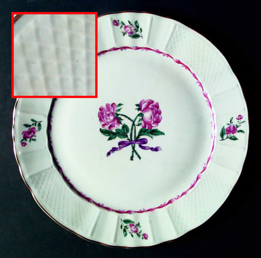 Hortense Pink (Gold Trim) Dinner Plate by Bernardaud-1