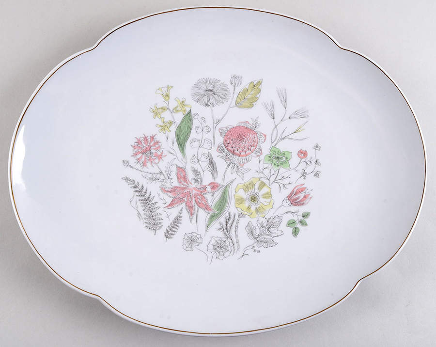 Irene 15" Oval Serving Platter by Bernardaud-1