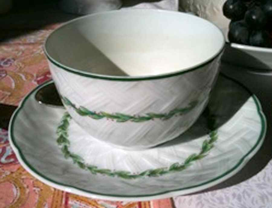 Isabelle Flat Cup & Saucer Set by Bernardaud-1
