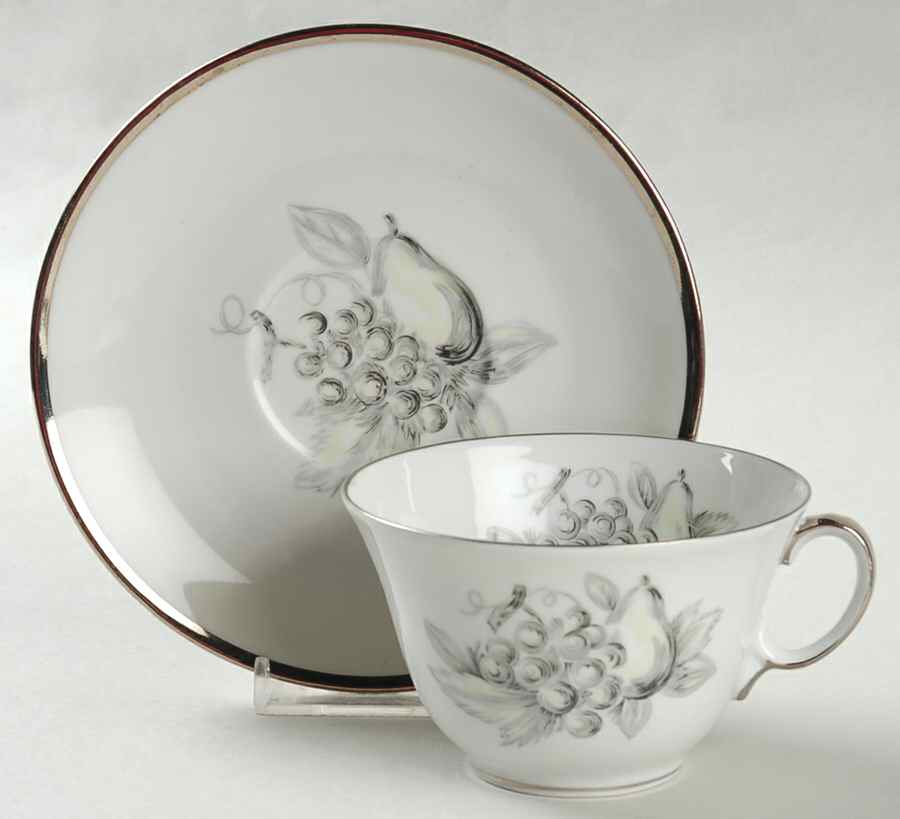 Josephine Flat Cup & Saucer Set by Bernardaud-1
