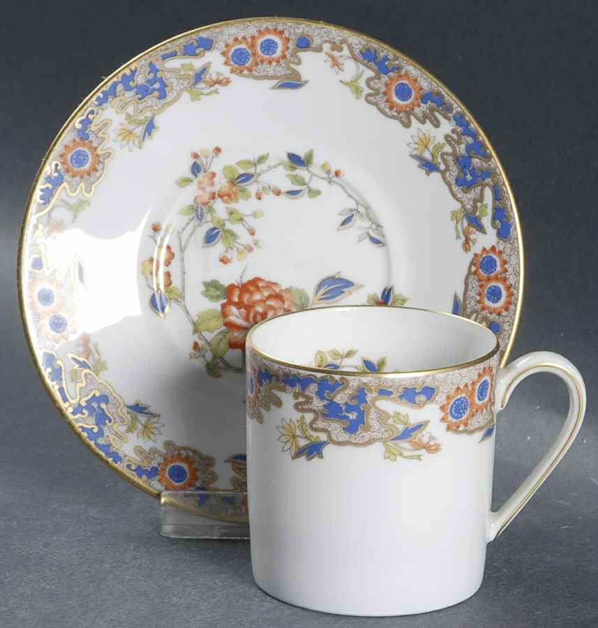 Karikal Flat Demitasse Cup & Saucer Set by Bernardaud-1