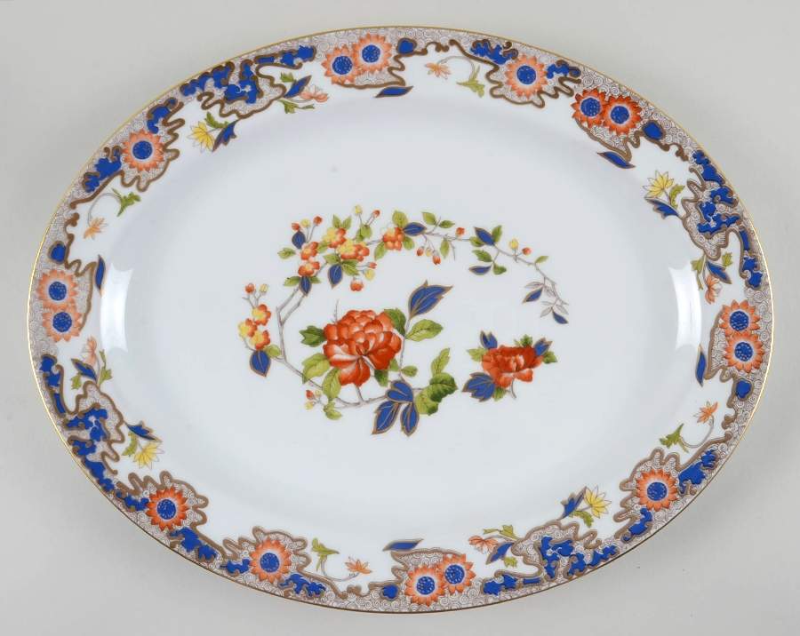 Karikal 15" Oval Serving Platter by Bernardaud-1