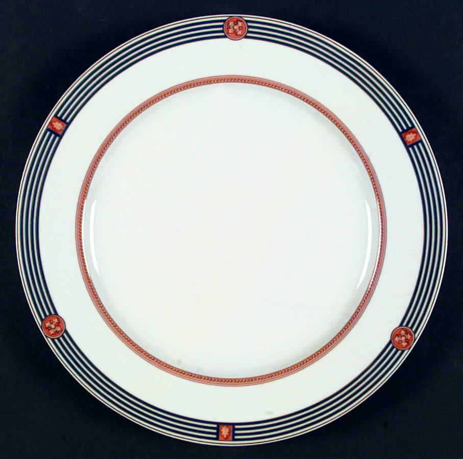 Kent Uni Blue Dinner Plate by Bernardaud-1