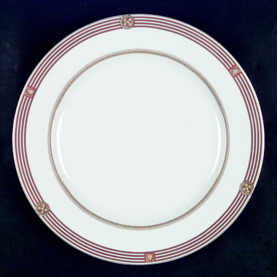 Kent Uni Red Dinner Plate by Bernardaud-1