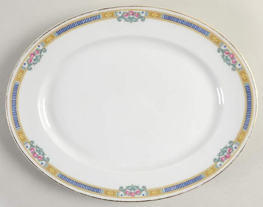 Lafayette Georgian 11" Oval Serving Platter by Bernardaud-1