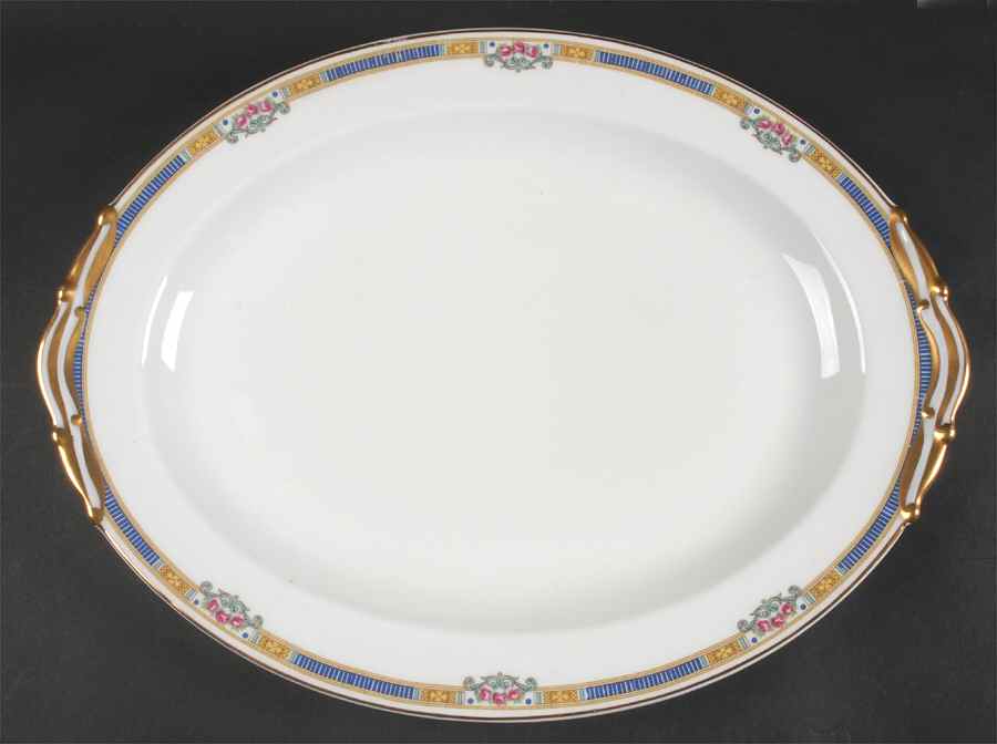 Lafayette Georgian 15" Oval Serving Platter by Bernardaud-1