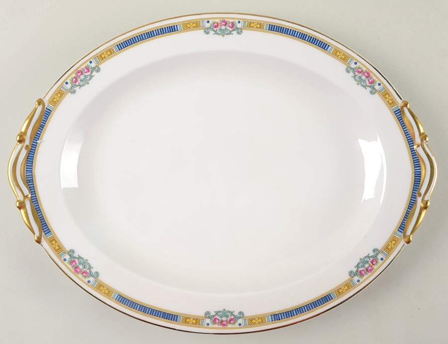 Lafayette Georgian 13" Oval Serving Platter by Bernardaud-1