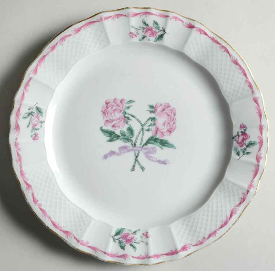 Les Deux Roses Salad Plate by Bernardaud-1