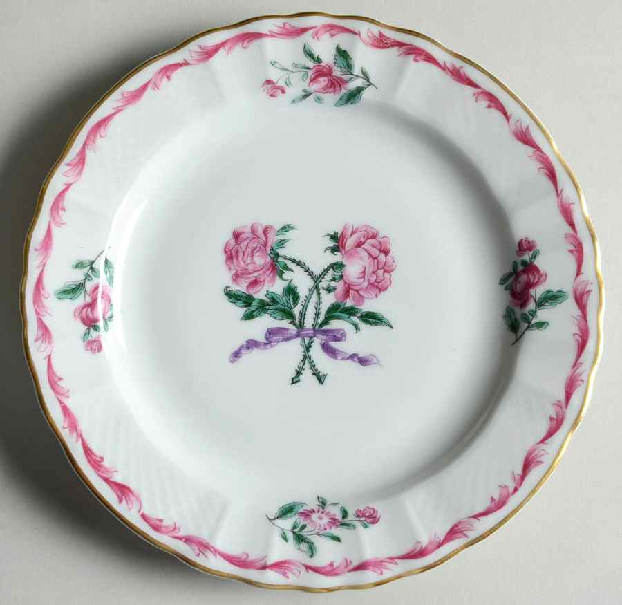 Les Deux Roses Bread & Butter Plate by Bernardaud-1