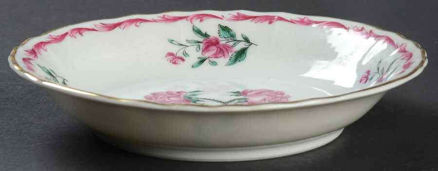 Les Deux Roses Fruit/Dessert (Sauce) Bowl by Bernardaud-1