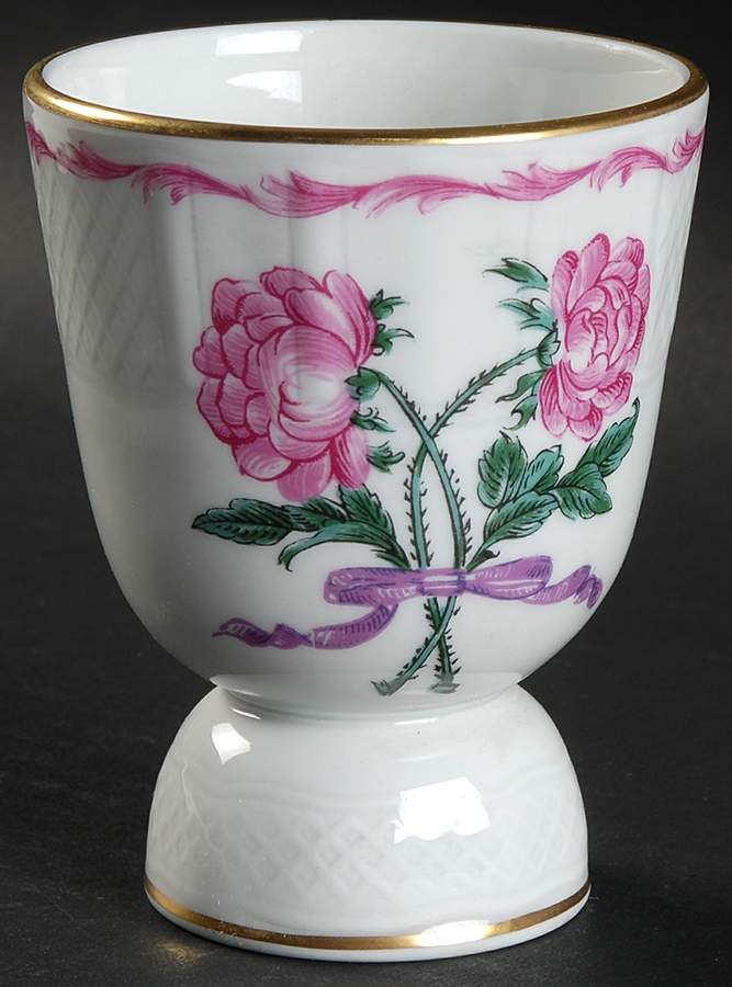 Les Deux Roses Double Egg Cup by Bernardaud-1