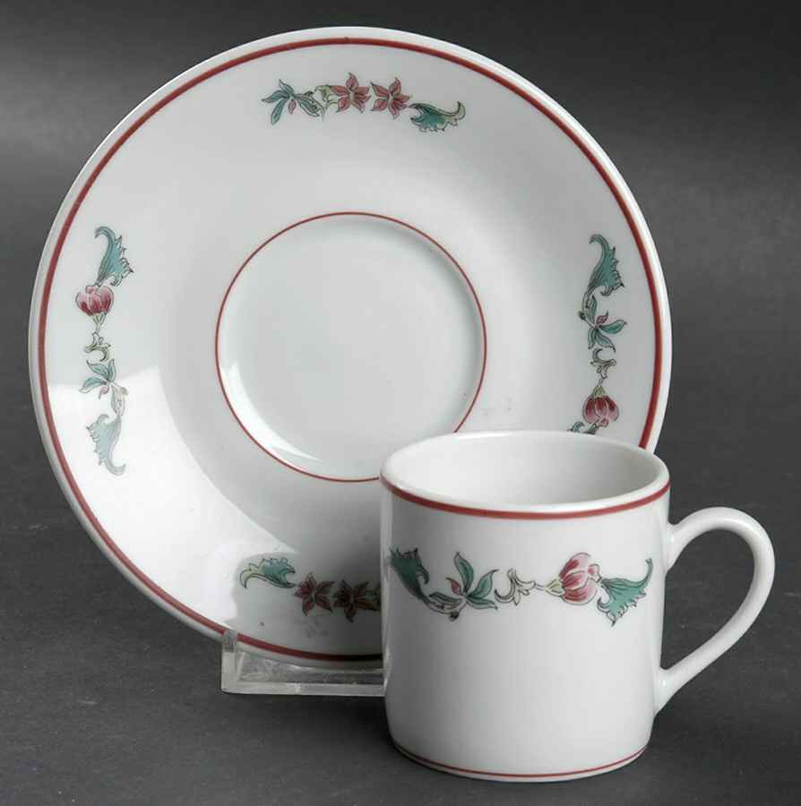 Lhassa Flat Demitasse Cup & Saucer Set by Bernardaud-1