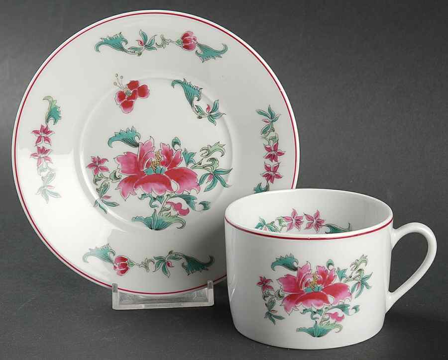 Lhassa Flat Cup & Saucer Set by Bernardaud-1