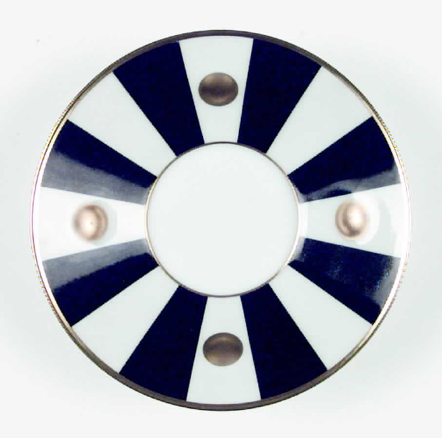 Lipari Black Saucer by Bernardaud-1