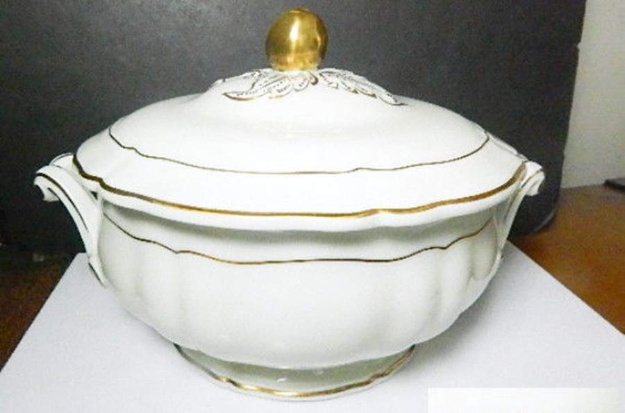 Louis XV Tureen &  Lid by Bernardaud-1
