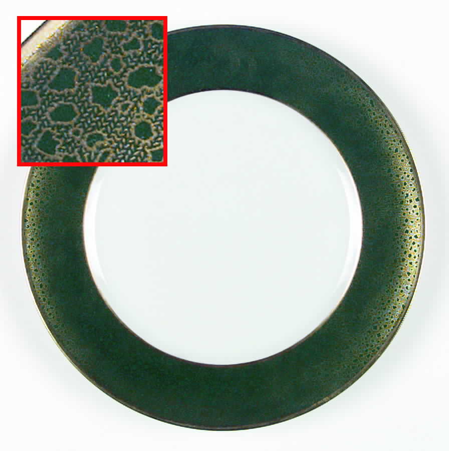 Louvre Green Dinner Plate by Bernardaud-1