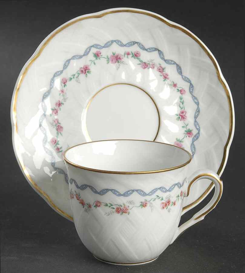 Louisiane Flat Demitasse Cup & Saucer Set by Bernardaud-1