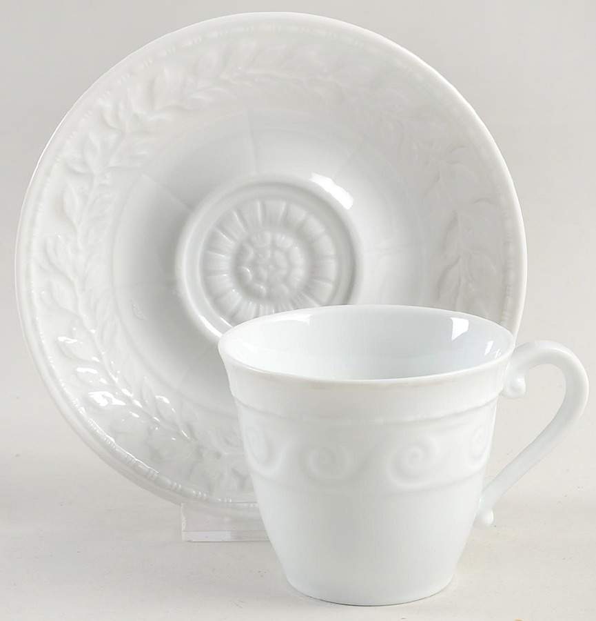 Louvre Flat Cup & Saucer Set by Bernardaud-1