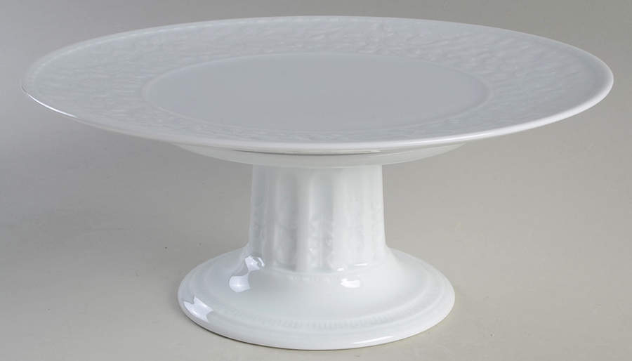 Louvre 10" Diameter Pedestal Cake Stand by Bernardaud-1
