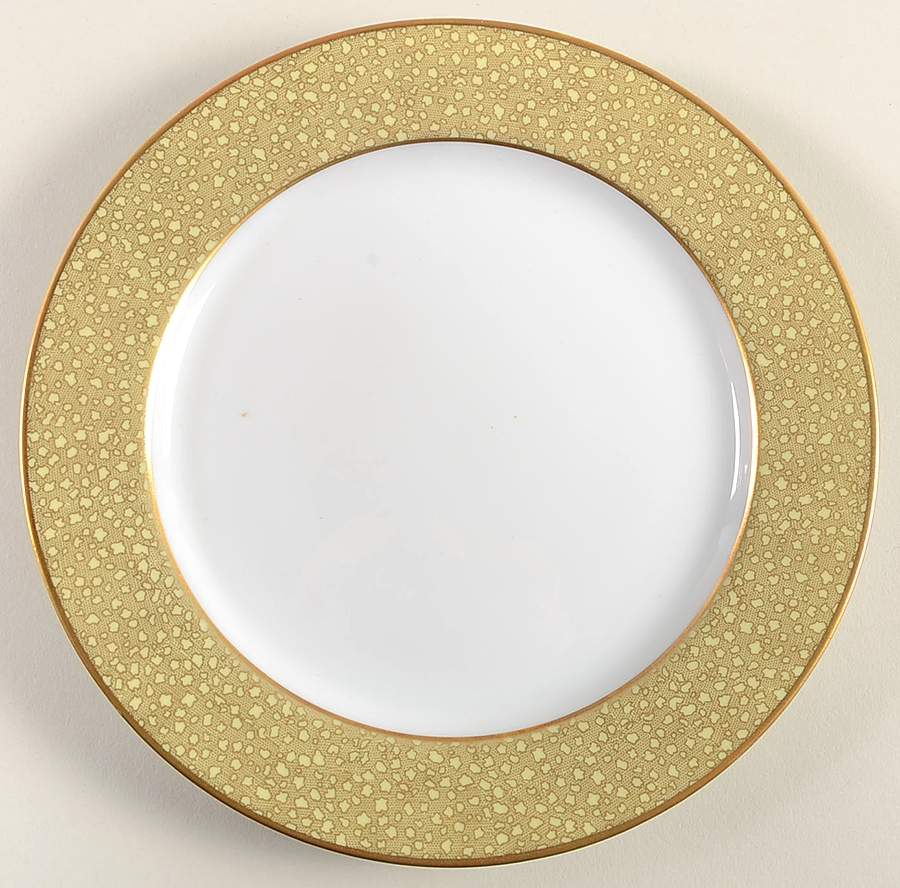 Louvre Yellow Salad Plate by Bernardaud-1