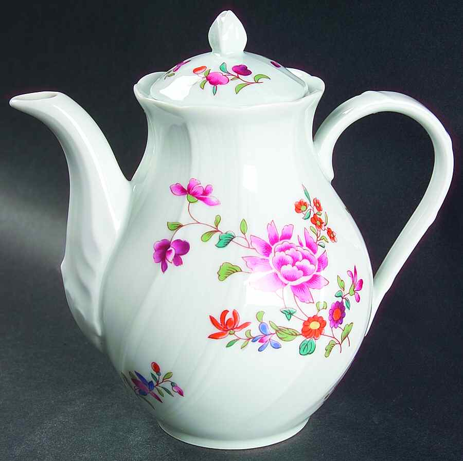 Lowestoft Mini Coffee Pot & Lid by Bernardaud-1