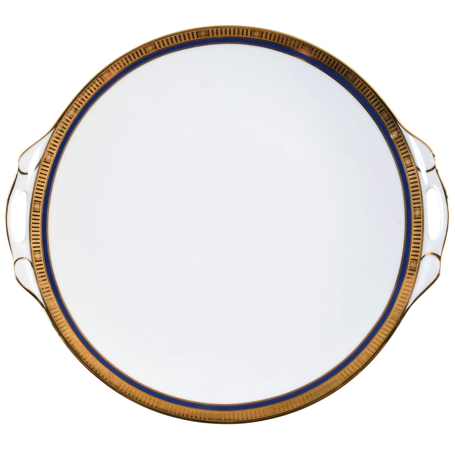 Madison Blue Handled Cake Plate by Bernardaud-1