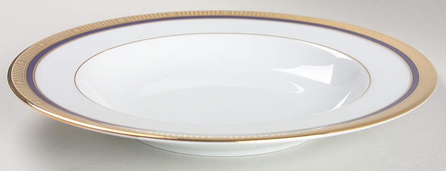 Madison Blue Rim Soup Bowl by Bernardaud-1