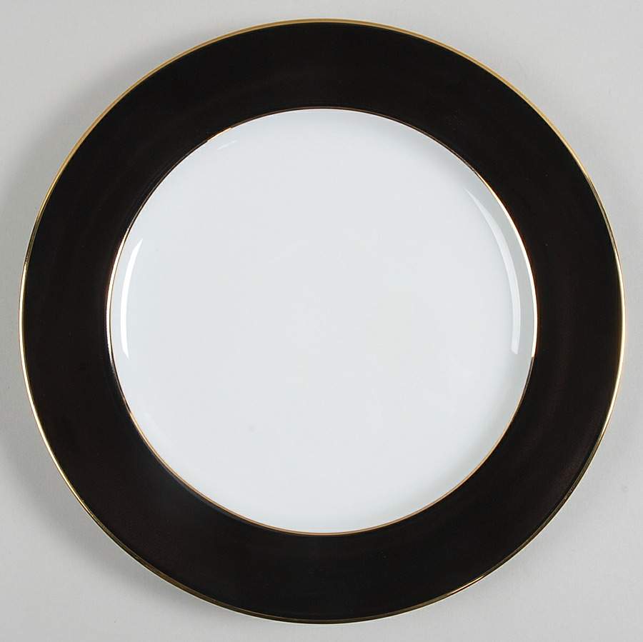 Madison Black Service Plate (Charger) by Bernardaud-1