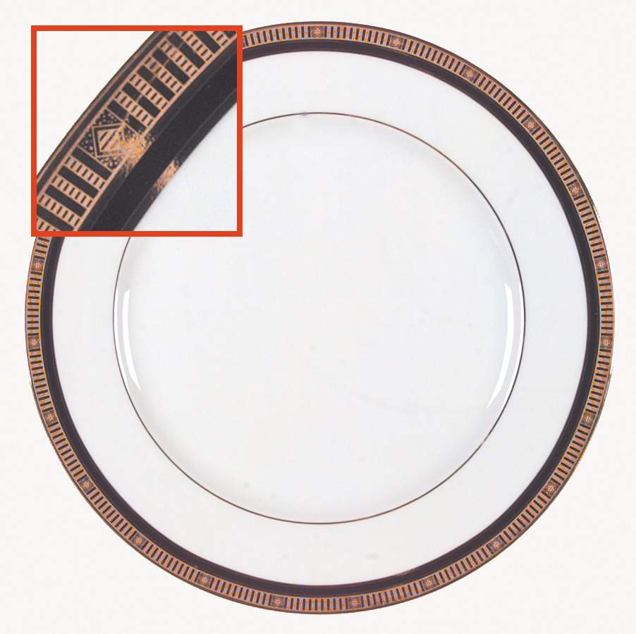 Madison Black Dinner Plate by Bernardaud-1