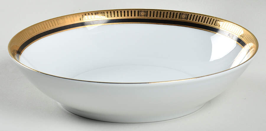 Madison Black Coupe Soup Bowl by Bernardaud-1