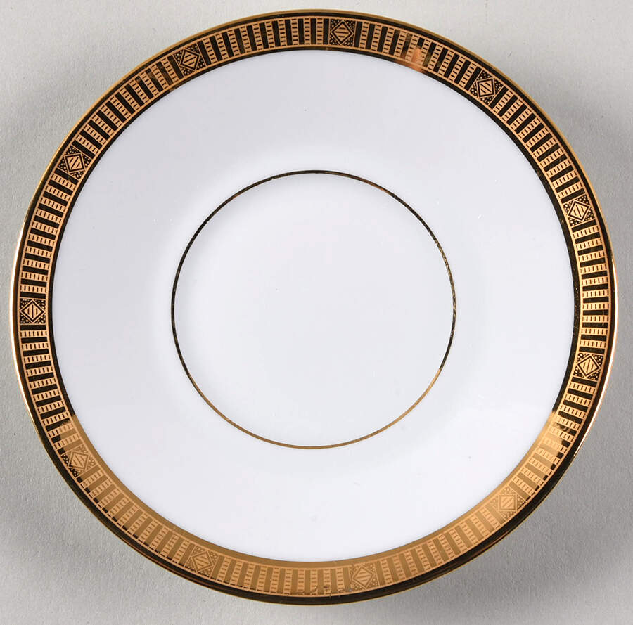 Madison Gold Saucer for Demitasse Cup by Bernardaud-1