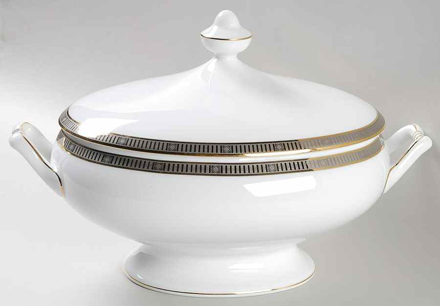 Madison Gold Oval Covered Vegetable by Bernardaud-1