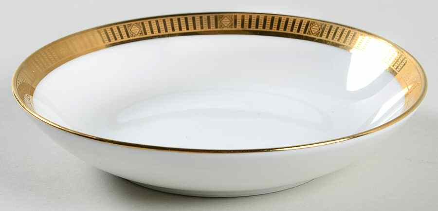 Madison Gold Fruit/Dessert (Sauce) Bowl by Bernardaud-1