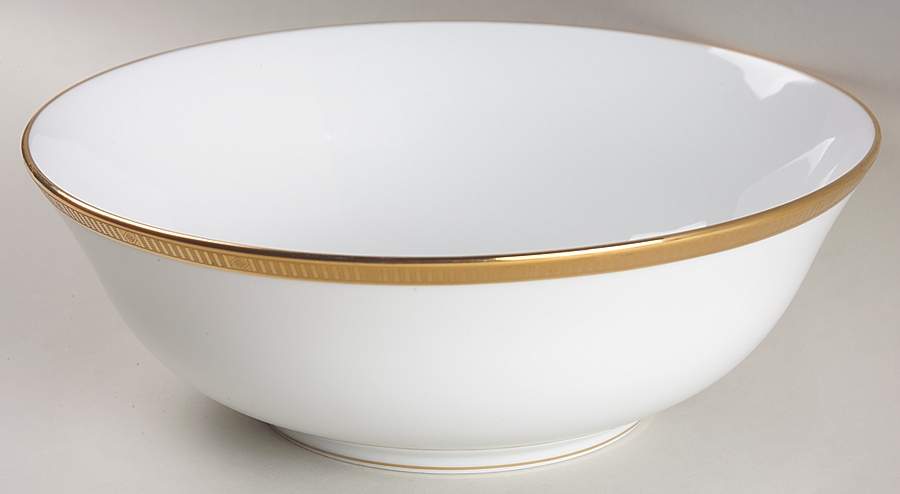 Madison Gold 10" Large Salad Serving Bowl by Bernardaud-1