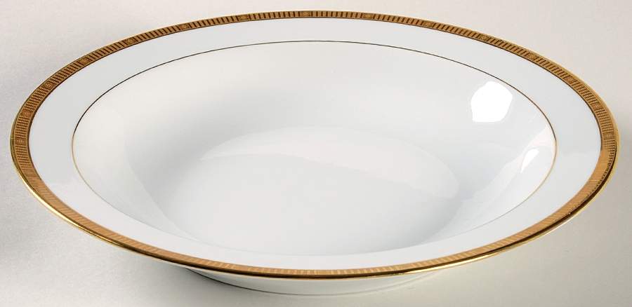 Madison Gold 11" Deep Round Platter by Bernardaud-1