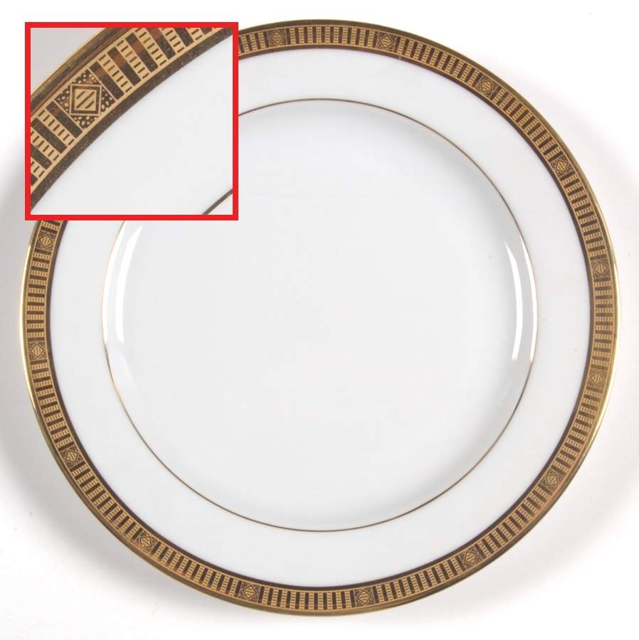 Madison Gold Dessert/Pie Plate by Bernardaud-1