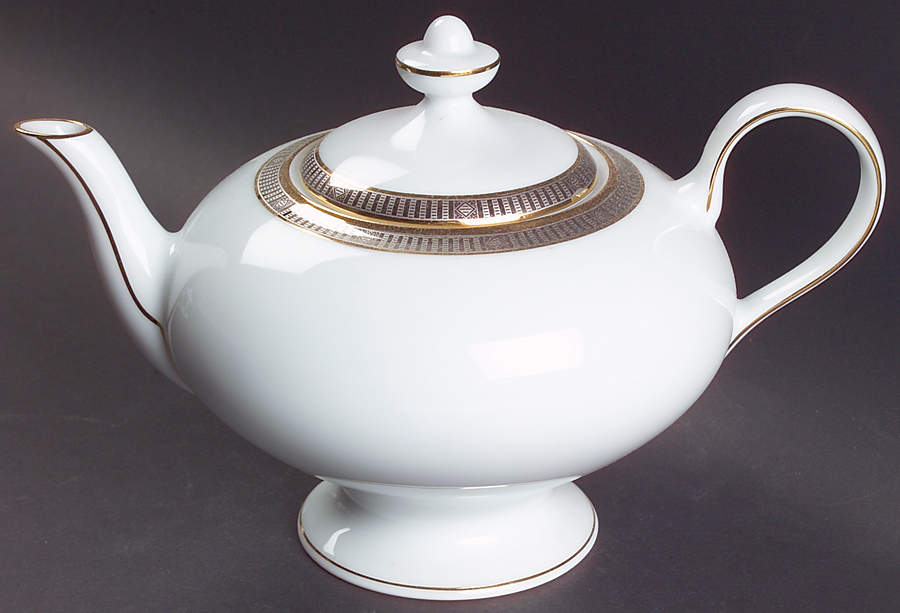Madison Platinum Teapot & Lid by Bernardaud-1