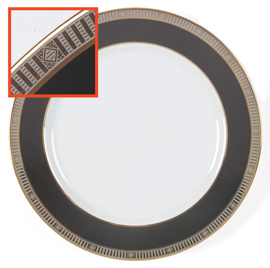 Madison Platinum Accent Salad Plate by Bernardaud-1