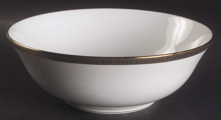 Madison Platinum 10" Large Salad Serving Bowl by Bernardaud-1