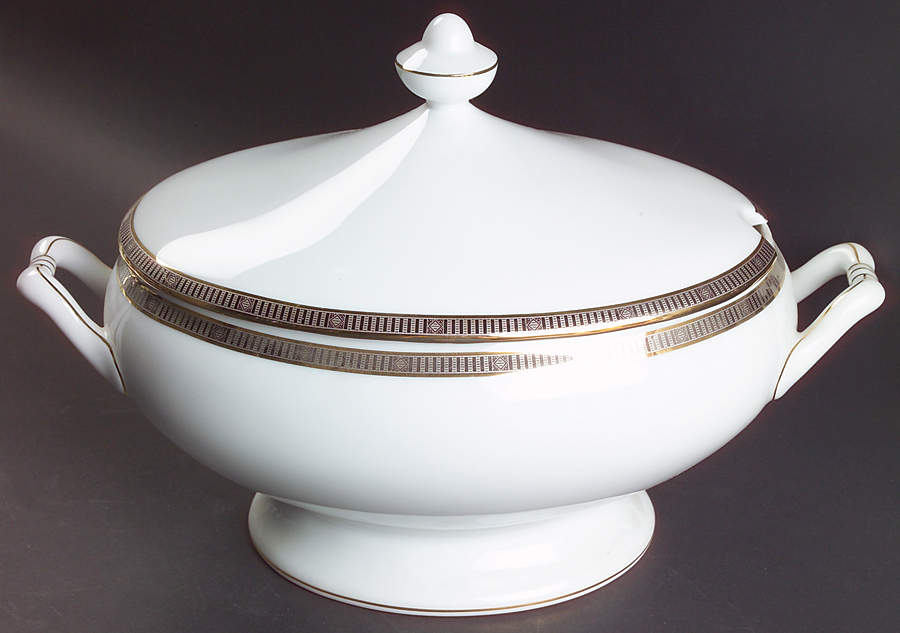 Madison Platinum Tureen &  Lid by Bernardaud-1