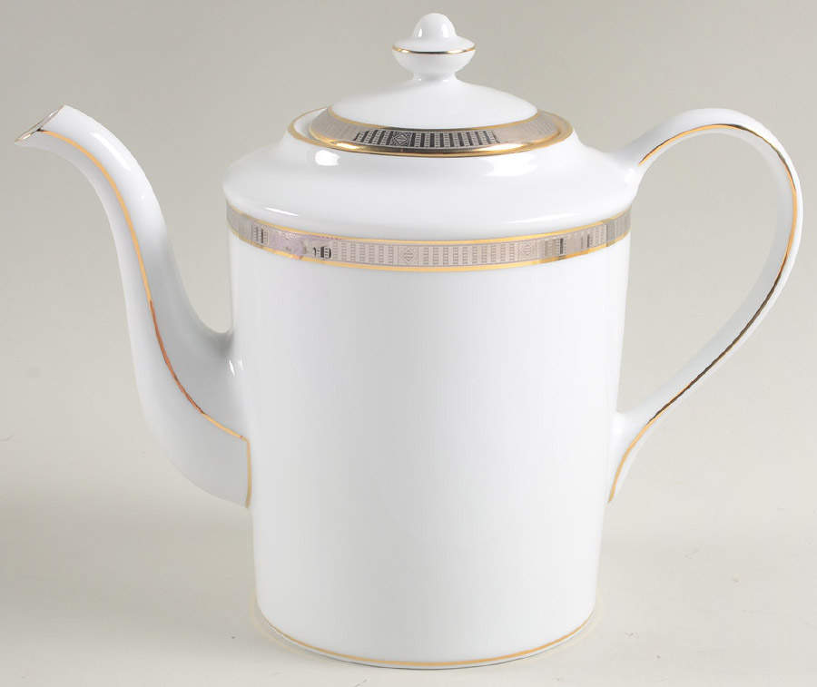 Madison Platinum Coffee Pot & Lid by Bernardaud-1